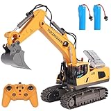 Mingfuxin Ferngesteuerter Bagger Spielzeug, 2.4GHZ RC Bagger für Kinder, Kinderspielzeug RC Bagger...