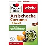 Doppelherz Artischocke + Olivenöl + Curcuma - Pflanzliches Nahrungsergänzungsmittel mit...