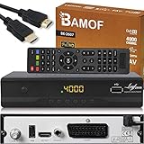 Bamof BE-2607 Digital Satelliten Sat Receiver - (HDTV, DVB-S/S2, HDMI, SCART, 2X USB 2.0, Full HD...