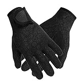 FakeFace Neoprenhandschuhe Wasserdicht Tauchhandschuhe 1.5mm, Thermo Tauch Handschuhe Anti-Rutsch...