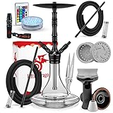 Little Dragon® Shisha Set Komplett - Shisha 2 Anschlüsse + edles Shisha Zubehör - Grandioser...