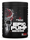 PEAK Epic Pump - 500g Geschmack Sour Watermelon I 20 Portionen I Pre Workout Booster I ohne...