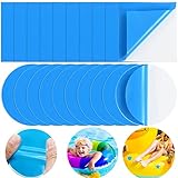 YCVSKY 20 Stück Poolflicken Selbstklebend Unterwasser,Pool Reparaturset Unterwasser, PVC Pool...