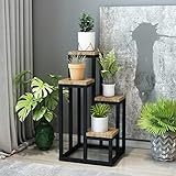 [en.casa] Blumentreppe Ameland Pflanzenständer Pflanzentreppe indoor Blumenständer Pflanzenregal...
