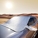 NDDI POWER Frontscheibenabdeckung, Verdickte magnetische Absorption Aluminiumfolie Schnee Frost...