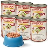 ROPODOG Hundefutter Nassfutter 6×800 g für Erwachsene Hunde Aller Rassen Premium Qualität...