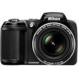 Nikon Coolpix L340 Digitalkamera (20,2 Megapixel, 28-Fach Opt. Zoom, 7,6 cm (3 Zoll) LCD-Display,...