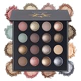 UCANBE Einzigartige Baked Lidschatten Palette, 16 Farben Nudefarbener Eyeshadow mit Matt...