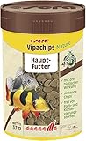 sera Vipachips Nature 100 ml | Hauptfutter mit 4% Insektenmehl | Schnell sinkend für Bodenfressende...