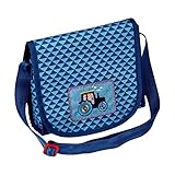 Die Spiegelburg Kleine Freunde Umhängetasche Traktor Tasche Kindergarten Jungen Blau 20 x 18,5 x 7...