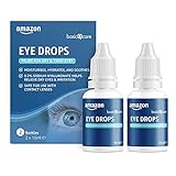 Amazon Basic Care Augentropfen mit Natriumhyaluronat 0,2%, 15 ml (2er Pack)