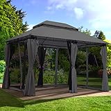 BRAST® Pavillon Easiness | 300x400x290cm | inkl. Moskitonetz | viele Modelle & Farben | TÜV...