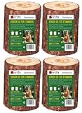 Moritz 4X Schwedenfeuer Baumfackel inkl. Anzünddocht Finnenfackel Gartenfackel Fackel Holz...