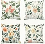 GrüN Kopfkissen 80x80 Rosa Kissenbezug 80x80 Kissen Super Weich Sofakissen Herbstdeko...