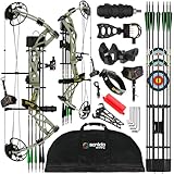 ZSHJGJR Dragon X9 Compoundbogen Set Kit Compound Bogen Erwachsene 0-70 lbs Bogenschießen Bogen Jagd...