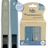 kda Mückenschutzarmbänder Uni DUO - 2 Armbänder 4 Nachfüller pro Packung - Sicherer...