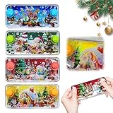 Wasser Flipper 4 Stück Mini Wasserspiel mit Ringen Kinder Handheld Wasser Spiel Mitgebsel...