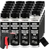 TECPO Wachs Unterbodenschutz Spray, 24x 500ml mit Handgriff Unterbodenschutzwachs Karosserieschutz...
