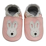 Bemesu Krabbelschuhe Baby Lauflernschuhe Jungen Mädchen Weiche Leder Lederpuschen Hausschuhe...