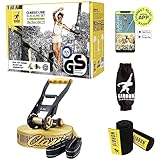 Gibbon Slacklines ClassicLine Komplett-Set inkl. Baumschutz | 15m | TÜV Geprüft | Balane und Spaß...