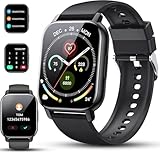 Smartwatch Herren Damen, 1,85' Zoll Voll Touchscreen Smart Watch mit Telefonfunktion, 112+Sportmodi,...