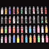 48PCS Glitzer Pulver Zum Basteln, Glitzer Gesicht, Bastelglitzer Für Party Und Kunstunterricht...