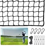 ORIENTOOLS Golf Übungszaunnetz 3mx3m/3mx4,5m/3mx6m, Polyester Golf-Übungsnetz Tragbares Golfnetz...