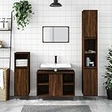 Bulliing Badschrank Badezimmerschrank Badezimmer MöBel Bathroom Cabinet Badschrank Braun...