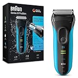 Braun Series 3 ProSkin Rasierer Herren, Elektrorasierer mit Präzisionstrimmer, wiederaufladbarer...