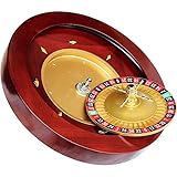 KHYTEBV Casino-Drehteller, Roulette-Rad-Set aus rotem Mahagoni mit Doppel-Null-Layout,...
