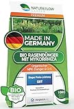 TESTSIEGER Bio Rasendünger Frühjahr & Sommer - 10kg Organischer Langzeitdünger Made in Germany -...