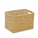 ODREIFK CXBDDF Aufbewahrungskorb, handgewebt, Snacks, Kleinigkeiten, Sortierbox, Wäschekorb,...