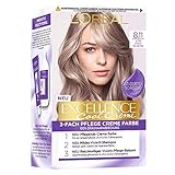 L'Oréal Paris Permanente Haarfarbe Farbergebnis, 100% Grauhaarabdeckung, Set mit Coloration,...