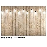 Navaris Magnettafel Magnetpinnwand Memoboard zum Beschriften - 60x40 cm Notiztafel div. Designs -...