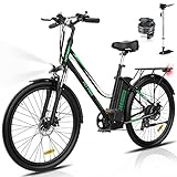 HITWAY 26 Zoll E-Bike, Elektrofahrrad für Damen Herren, Pedelec Cityräder Cruise City Bike,250W...