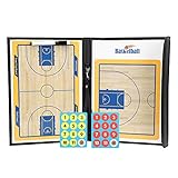 Srliya Basketball-Klemmbrett, Basketballplatz-Whiteboard, 32 X 24 X 1, Bunt, Faltbar, PU-Leder,...