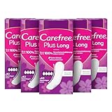 CAREFREE Slipeinlagen Plus Long ohne Duft (5 x 40 Stück), super saugstark, um Flüssigkeiten sofort...