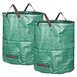 GardenMate 2X 272l Gartensack Laubsack Gartenabfallsack stabil - Gartensäcke für Gartenabfälle -...