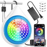 CXhome RGB Unterwasser LED Licht Multi Farbwechsel, 12V Poollampe LED Unterwasserlicht App-Steuerung...