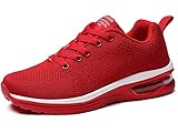 GAXmi Damen Luftkissen Laufschuhe Mesh Atmungsaktiv Running Fitness Turnschuhe rutschfest Stoßfest...