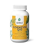 VITA1 Coenzym Q10 mit 100 mg Qualität 99,9% Hochdosiertes Q10 frei von Rückständen, Farb- und...