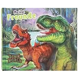 Depesche 13201 Dino World-Freundebuch mit Dinosaurier Motiv und Regenbogen, Freundschaftsbuch mit...