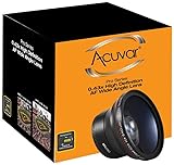 Acuvar MM 0,43x Professionelles HD-Weitwinkel-Kameraobjektiv mit Makro-Portion-DSLR-Kameras -...