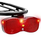 MONTOP LED Fahrradrücklicht Gepäckträgerrücklicht mit Reflektor | StVZO Zugelassen Fahrrad...