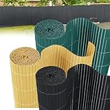PVC Sichtschutzzaun Sichtschutz 90x300cm für Balkon mit Kabelbindern Winddicht und Wasserdicht...