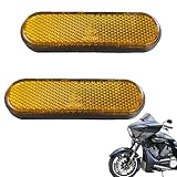 ZAHD 2 Stück 101 * 30 * 10mm Reflektor Rechteckiger Rechteckiger Reflektor Selbstklebend Motorrad...