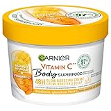 Garnier Nährende Körperpflege für fahle und trockene Haut, Body Butter mit Mango und Vitamin C,...