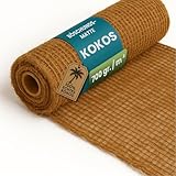 TeichVision Böschungsmatte Kokos 1,0 m breit – Verschiedene Längen/Kokosmatte als Ufermatte...