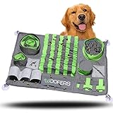 Woofers® Schnüffelteppich/Futtermatte für Hunde - Intelligenzspielzeug mit 10 Verstecken und 3...