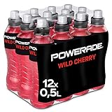 Powerade Sports Wild Cherry, Iso Drink mit Elektrolyten - als erfrischendes, kalorienarmes...